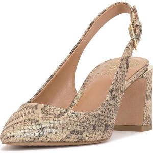 Vince Camuto Womens Hamden Slingback Pump(Natural/Gold)