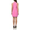 Vince Camuto Womens Sleeveless Halter Tie Neck Shift Mini Dress(Peony)