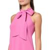 Vince Camuto Womens Sleeveless Halter Tie Neck Shift Mini Dress(Peony)