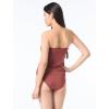 Vince Camuto Women’s Solid Bandeau Tankini(Brown)
