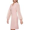 Vince Camuto Womens Stretch Crepe Bodycon Dress with Chiffon Balloon Sleeves(Blush)