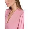 Vince Camuto Womens Stretch Crepe Bodycon Dress with Chiffon Balloon Sleeves(Mauve)