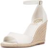 Vince Camuto Women’s Felyn Espadrille Wedge(Bianco Leather)