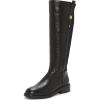 Black Leather Wide Calf