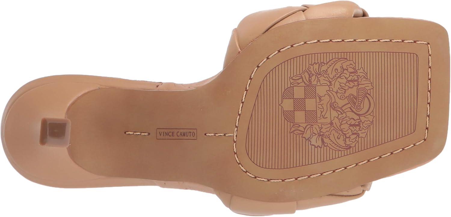 image:imageVince Camuto Womens Footwear Brelanie Woven Strap Dress Mule Heeled SandalDulce De Leche