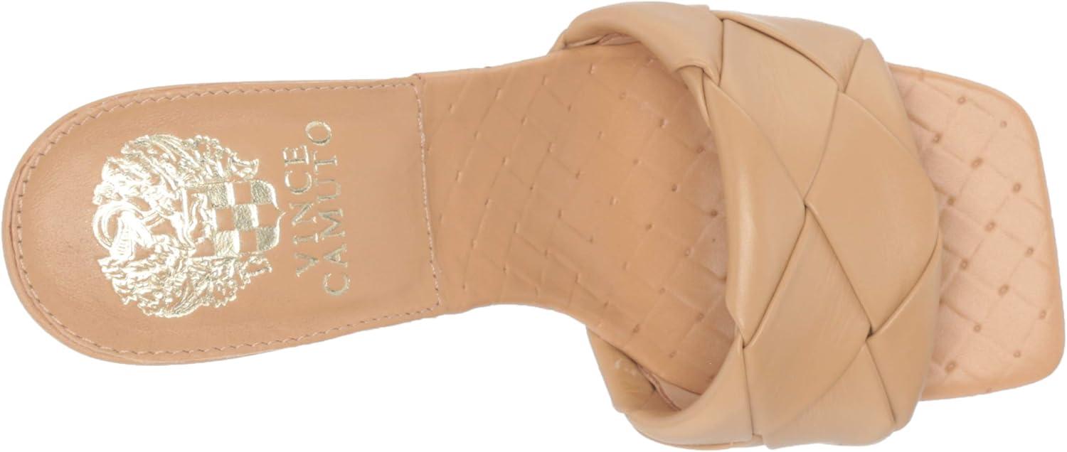 image:imageVince Camuto Womens Footwear Brelanie Woven Strap Dress Mule Heeled SandalDulce De Leche