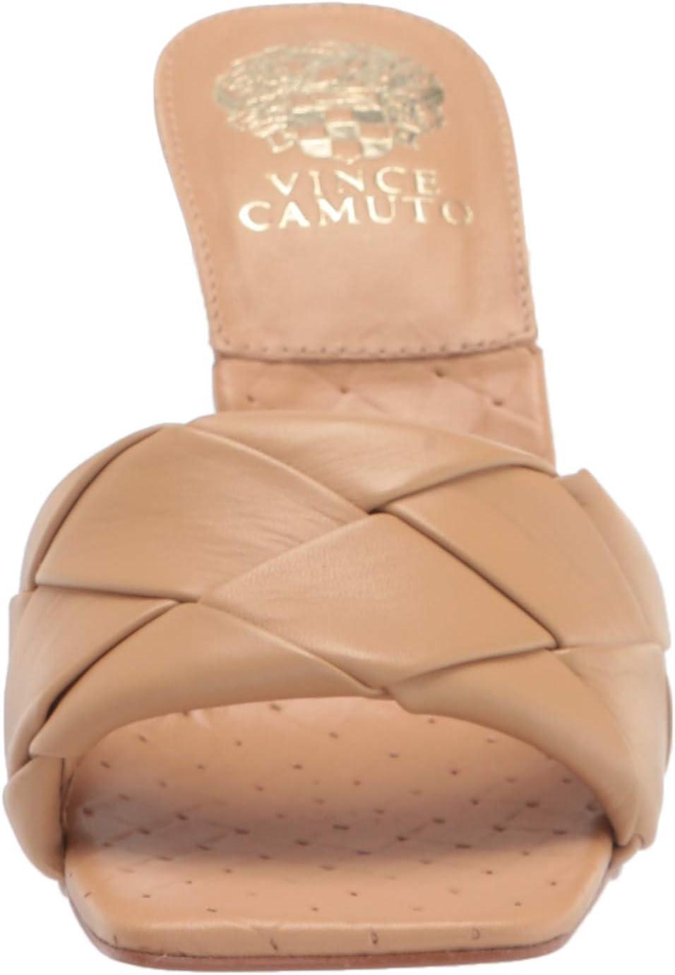 image:imageVince Camuto Womens Footwear Brelanie Woven Strap Dress Mule Heeled SandalDulce De Leche