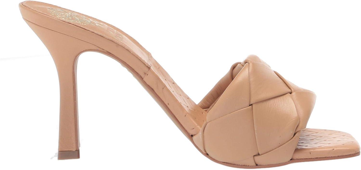 image:imageVince Camuto Womens Footwear Brelanie Woven Strap Dress Mule Heeled SandalDulce De Leche