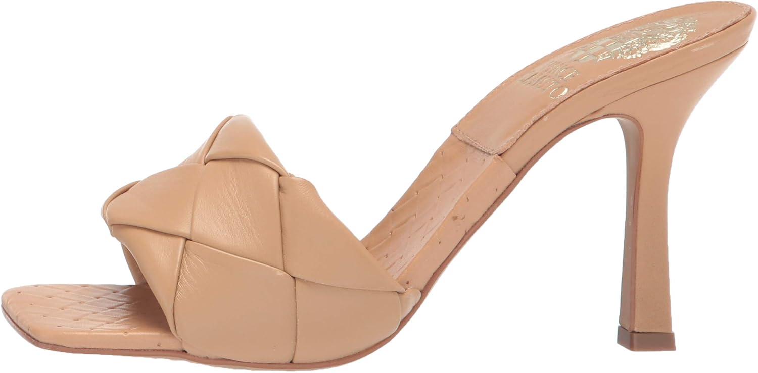image:imageVince Camuto Womens Footwear Brelanie Woven Strap Dress Mule Heeled SandalDulce De Leche
