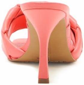 image:imageVince Camuto Womens Footwear Brelanie Woven Strap Dress Mule Heeled SandalUltra Coral