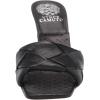 Vince Camuto Women’s Footwear Brelanie Woven Strap Dress Mule Heeled Sandal(Black)