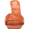 Vince Camuto Women’s Footwear Brelanie Woven Strap Dress Mule Heeled Sandal(Carribean Orange)