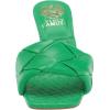 Vince Camuto Women’s Footwear Brelanie Woven Strap Dress Mule Heeled Sandal(Lotus Green)