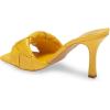 Vince Camuto Women’s Footwear Brelanie Woven Strap Dress Mule Heeled Sandal(Satsuma Spring)