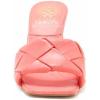 Vince Camuto Women’s Footwear Brelanie Woven Strap Dress Mule Heeled Sandal(Ultra Coral)
