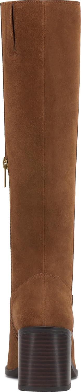 image:imageVince Camuto Sangeti Extra Wide Calf Heel Knee High BootBurnt Sugar Suede Wide Calf