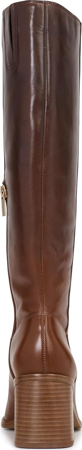 image:imageVince Camuto Sangeti Extra Wide Calf Heel Knee High BootChocolate Fade Leather Wide Calf