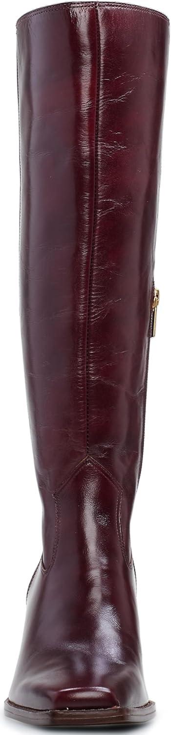 image:imageVince Camuto Sangeti Extra Wide Calf Heel Knee High BootDark Mahogany