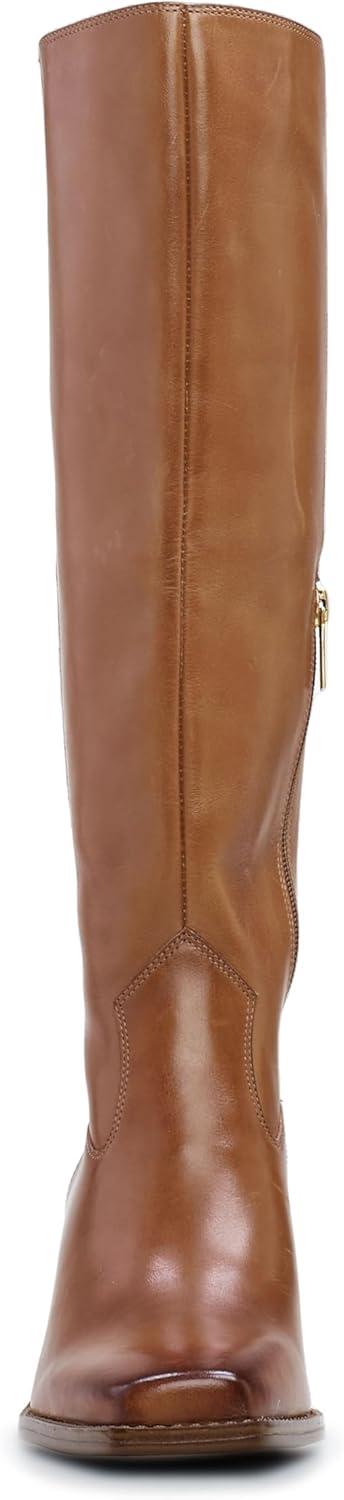 image:imageVince Camuto Sangeti Extra Wide Calf Heel Knee High BootGolden Walnut Leather Wide Calf