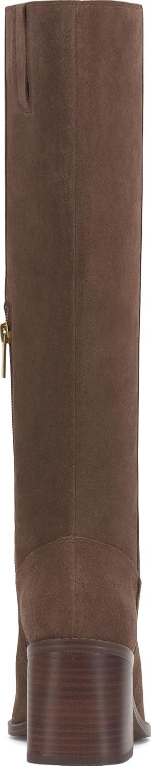 image:imageVince Camuto Sangeti Extra Wide Calf Heel Knee High BootToasted Taupe Suede Wide Calf