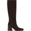 Vince Camuto Sangeti Extra Wide Calf Heel Knee High Boot(Brownie Suede Wide Calf)