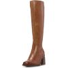 Golden Walnut Leather Wide Calf