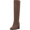 Toasted Taupe Suede Wide Calf