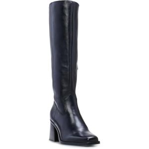 Vince Camuto Sangeti Extra Wide Calf Heel Knee High Boot(Black Silky Leather Wide Calf)