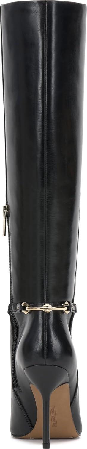 image:imageVince Camuto Womens Mirtha Ankle Link Knee High BootBlack Leather