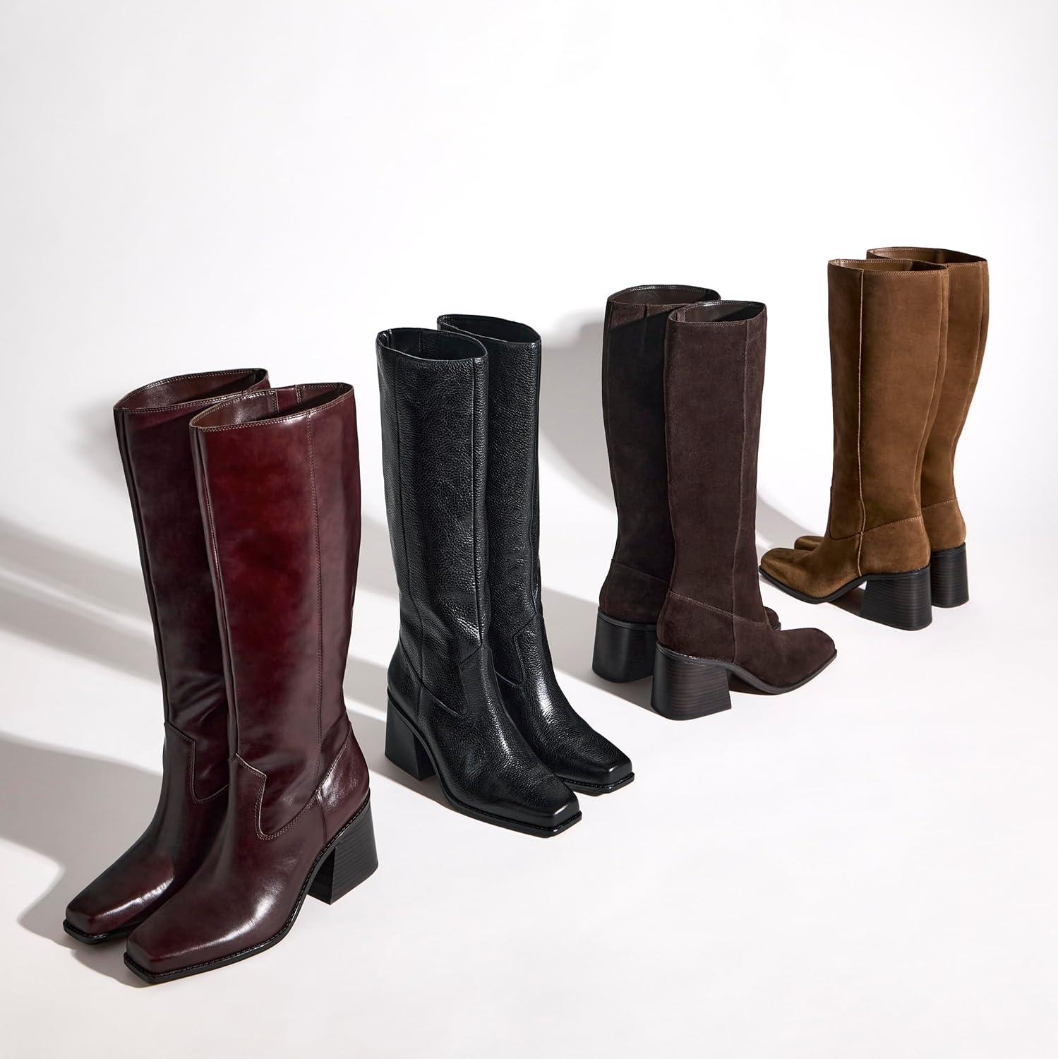 image:imageVince Camuto Womens Sangeti Narrow Calf Knee High BootBurnt Sugar Suede Narrow Calf