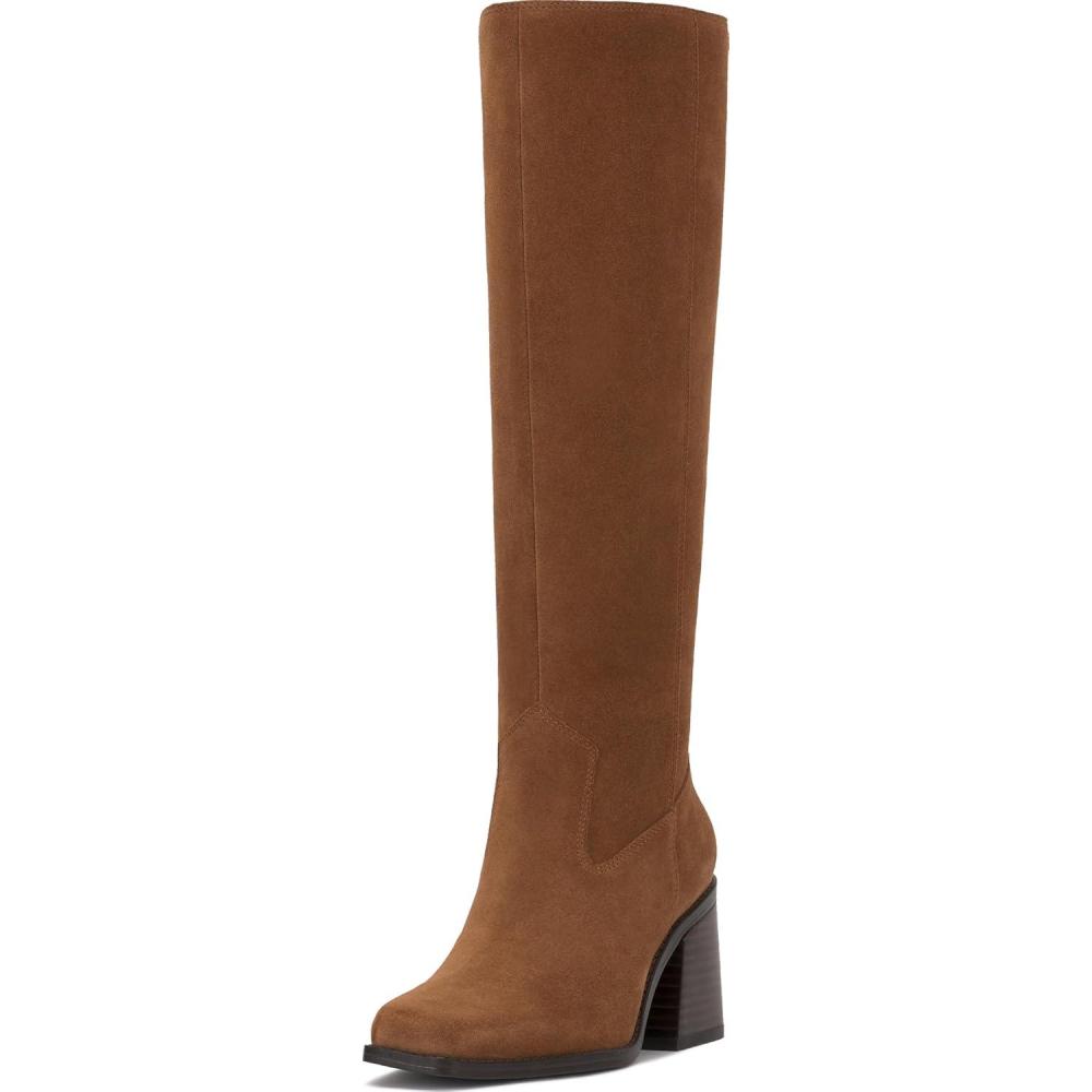 image:imageVince Camuto Womens Sangeti Narrow Calf Knee High BootBurnt Sugar Suede Narrow Calf