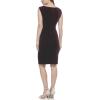 Vince Camuto Womens Velvet Cowl Neck Ruched BodyconCocktail Dress(Auburn)