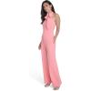 Vince Camuto womens Sleeveless Tie Neck Stretch Jumpsuit(Papaya)