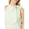 Vince Camuto womens Sleeveless Tie Neck Stretch Jumpsuit(Pistachio)