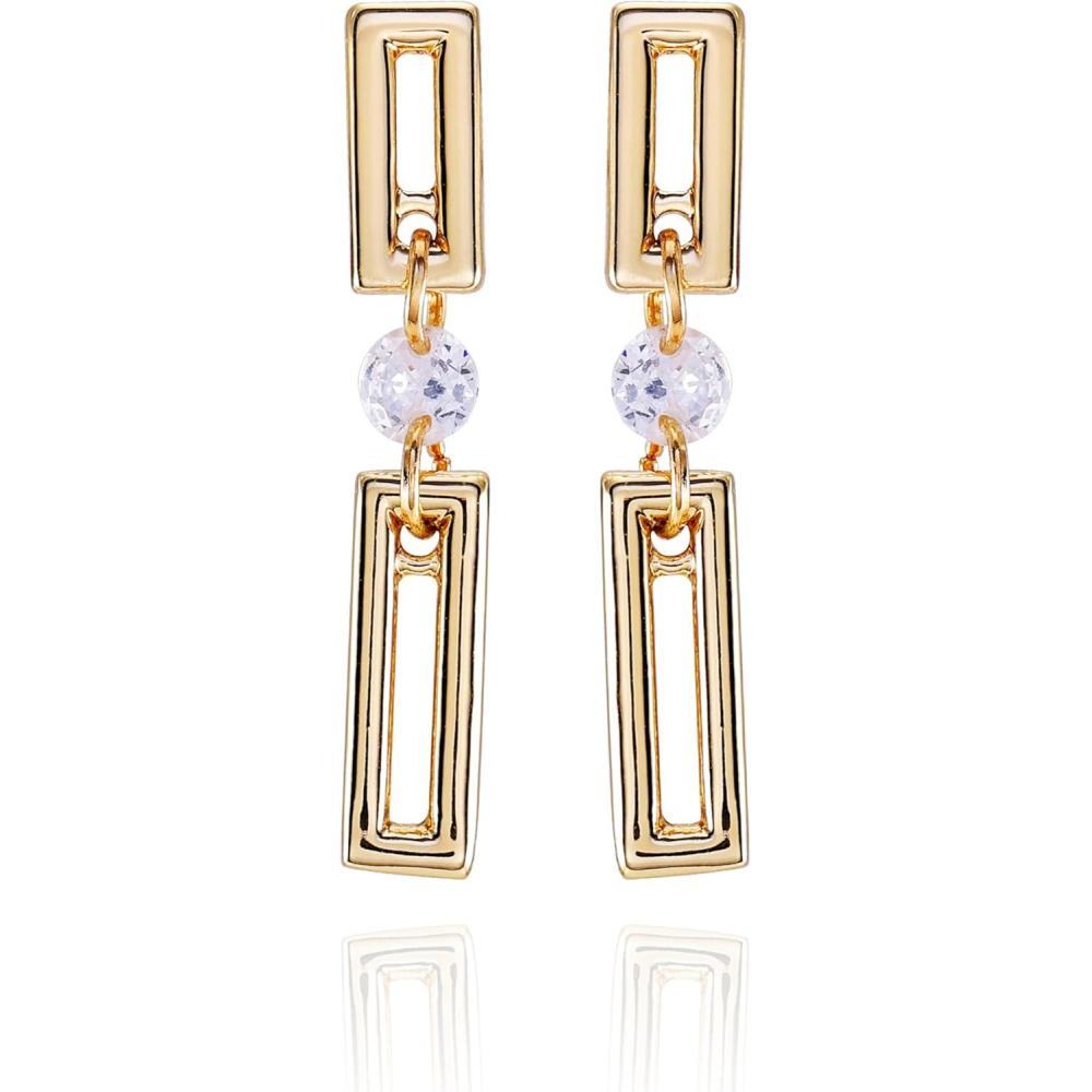 image:imageVince Camuto Goldtone Glass Stone Drop Dangle Earrings for Women