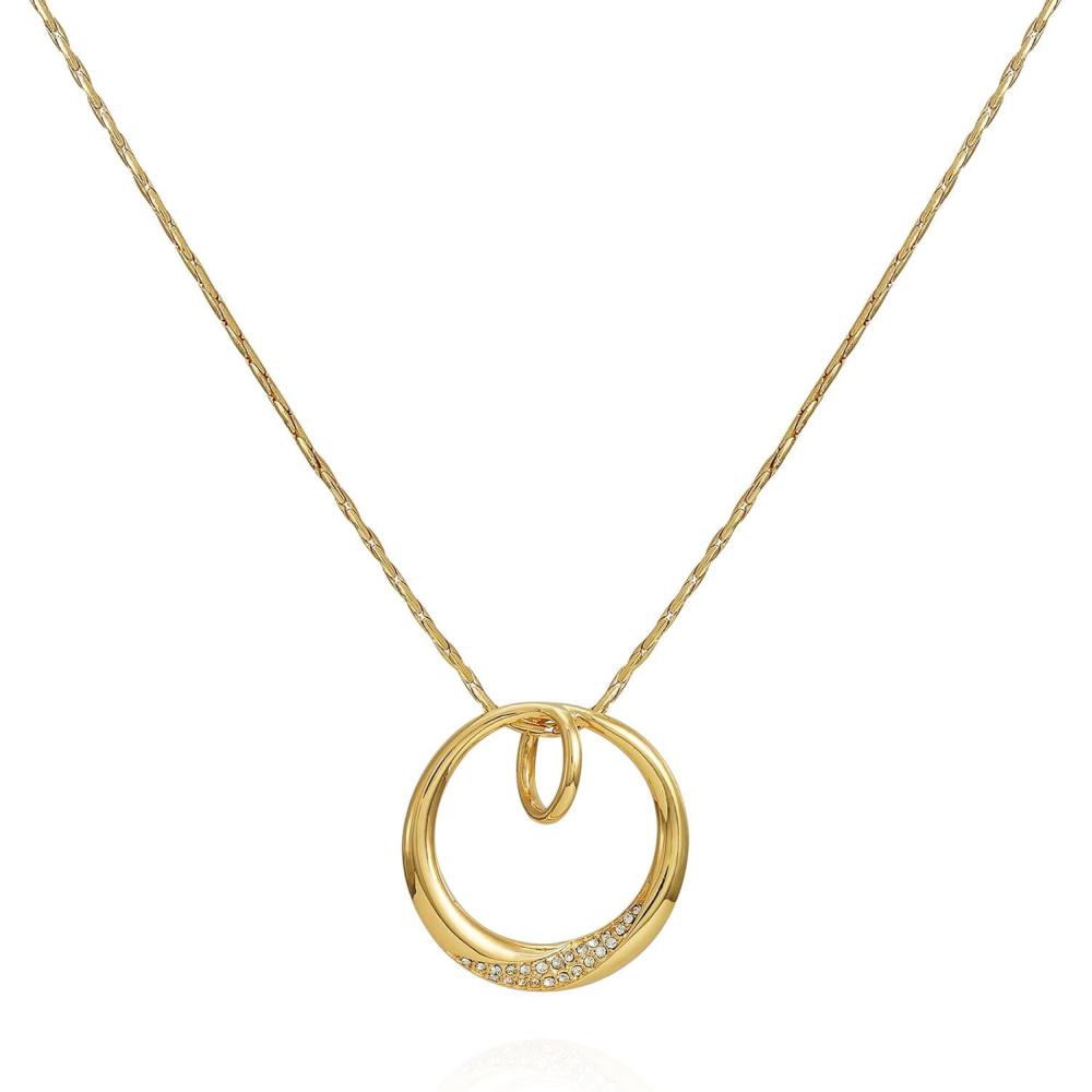 image:imageVince Camuto Goldtone Long Crystal Stone Pendant Necklace