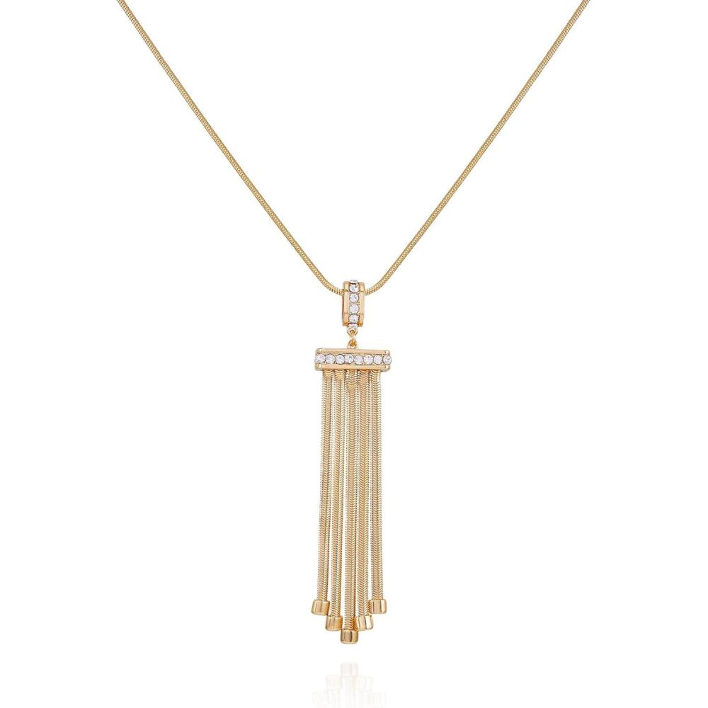 image:imageVince Camuto Goldtone Long Pendant Tassel Necklace