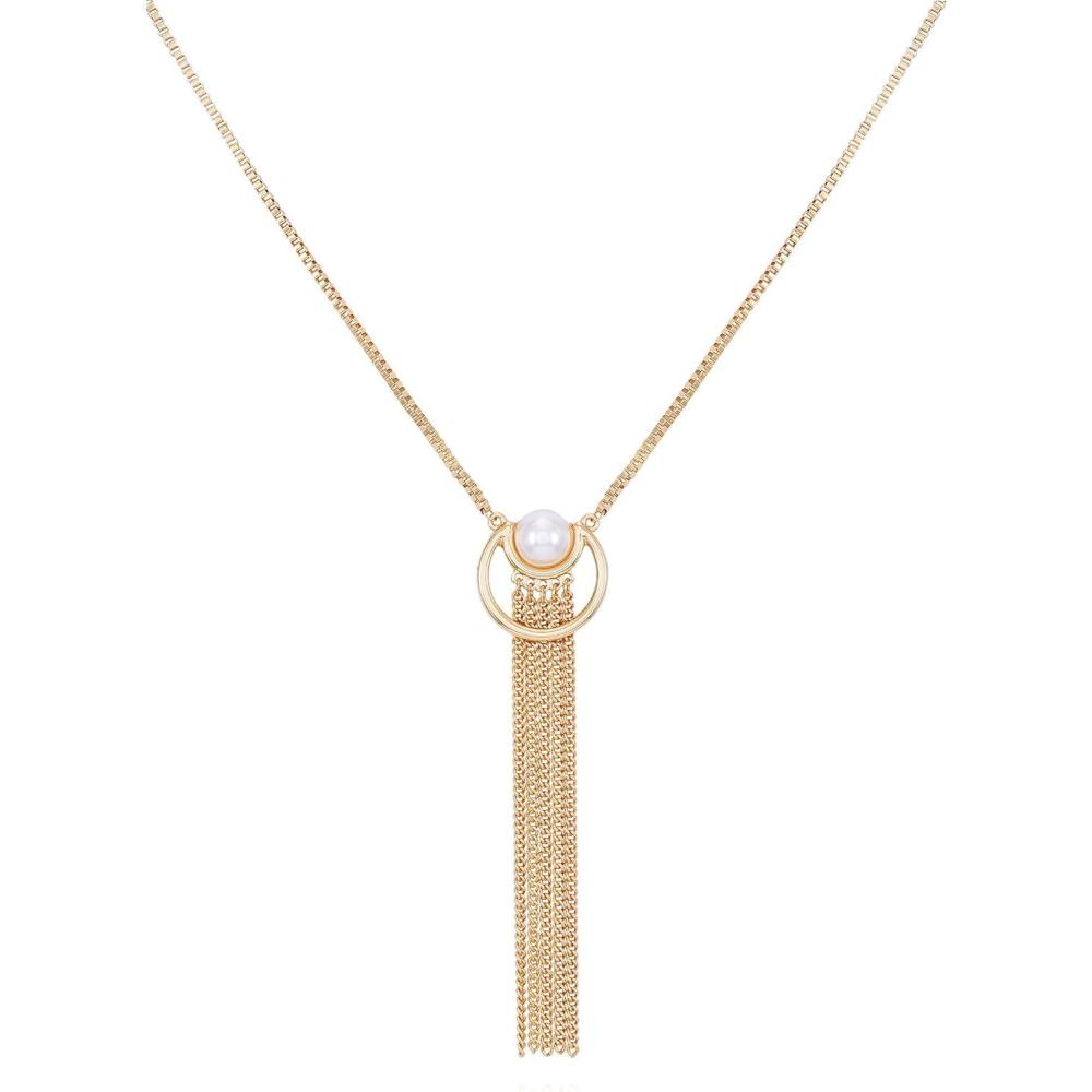 image:imageVince Camuto Goldtone Long Tassel Necklace