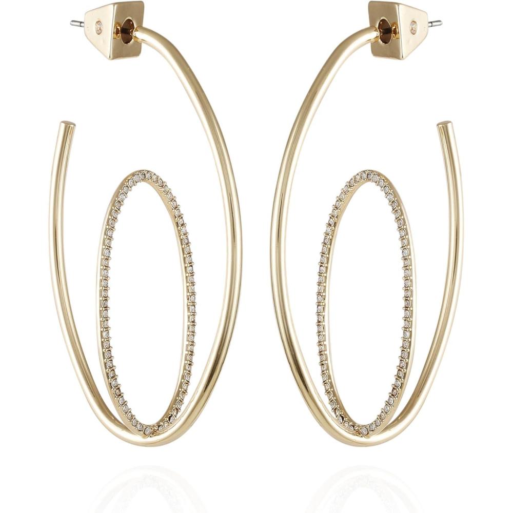 image:imageVince Camuto Goldtone Orbital Open Hoop Earrings