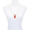 Vince Camuto Goldtone Red Crystal-Shaped Stone Pendant Necklace