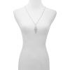 Vince Camuto Silvertone Long Pendant Necklace