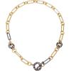 Vince Camuto Two Tone Crystal Stone Toggle Necklace