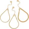Vince Camuo Goldtone Chain Link Bracelet Set Trio For Women
