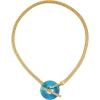 Vince Camuto Goldtone Blue Candy Stone Pendant Necklace