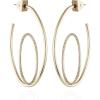 Vince Camuto Goldtone Orbital Open Hoop Earrings