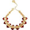 Vince Camuto Goldtone Red Resin Stone Line Bracelet for Women