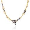 Vince Camuto Two Tone Crystal Stone Toggle Necklace