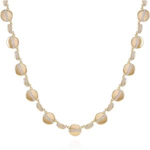 Vince Camuto Goldtone Circle Crystal Stone Statement Necklace