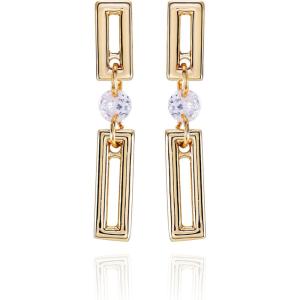 Vince Camuto Goldtone Glass Stone Drop Dangle Earrings for Women