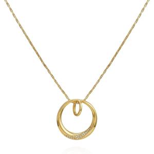 Vince Camuto Goldtone Long Crystal Stone Pendant Necklace